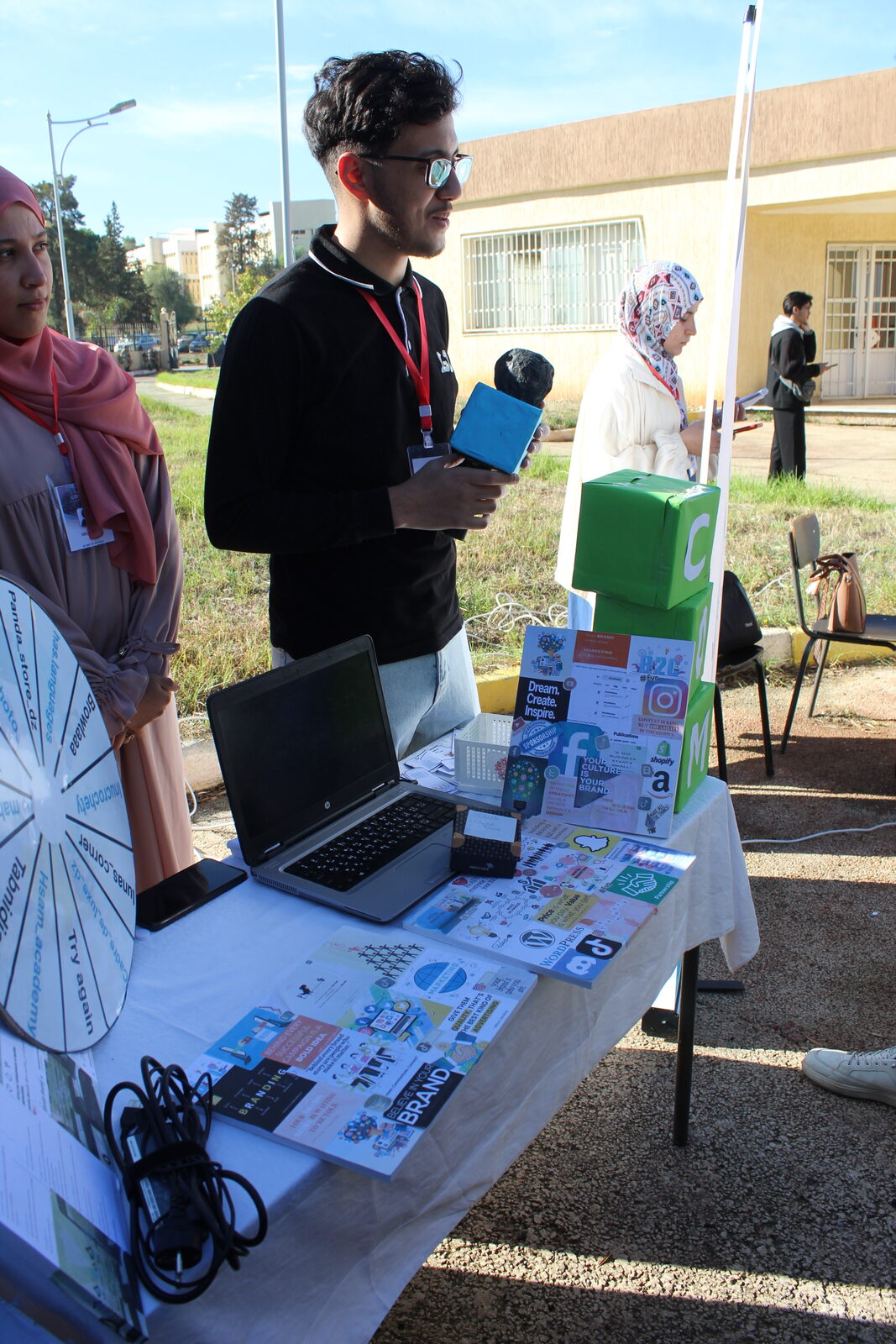 Presenting at the CSCC marketing booth